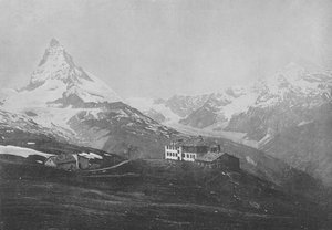 Ryffelberg, Matterhorn og Dent-Blanche (s/h foto) af Swiss Photographer