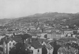 Saint-Gall, generel visning (s/h foto) af Swiss Photographer