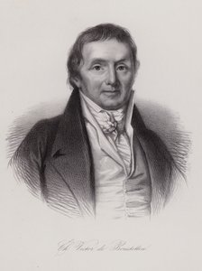 Charles Victor de Bonstetten, schweizisk politiker og forfatter (gravering) af Swiss School