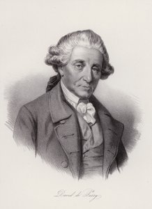 David de Pury, schweiziskfødt portugisisk forretningsmand og velgører (gravering) af Swiss School