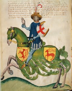 Federico Capodilista dei Transelgardi (tempera på vellum) af Swiss School
