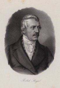 Jakob Robert Steiger, schweizisk politiker og formand for det schweiziske nationalråd (gravering) af Swiss School