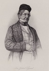 Jean-Gabriel Eynard, schweizisk bankmand (gravering) af Swiss School