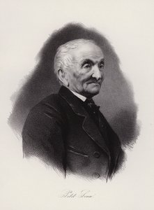 Jean Antoine Petit-Senn, schweizisk digter (gravering) af Swiss School