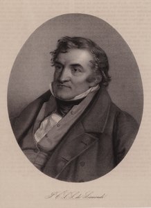 Jean Charles Leonard de Sismondi, schweizisk historiker og politisk økonom (gravering) af Swiss School