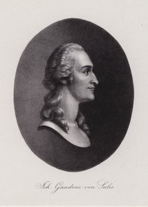 Johann Gaudenz von Salis-Seewis, schweizisk digter (stik) af Swiss School