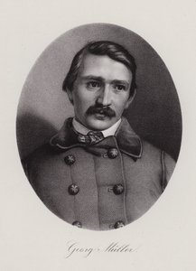 Johann Georg Mueller, schweizisk arkitekt og maler (gravering) af Swiss School