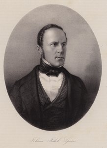 Johann Jakob Speiser, schweizisk tekstilhandler, bankmand og politiker (gravering) af Swiss School