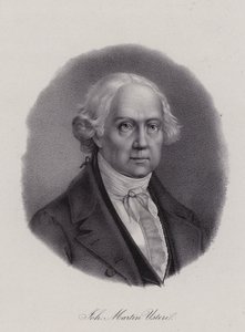 Johann Martin Usteri, schweizisk digter (gravering) af Swiss School