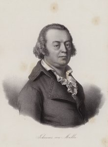 Johannes von Muller, schweizisk historiker (gravering) af Swiss School