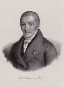 Karl Ludwig von Haller, schweizisk jurist (gravering) af Swiss School