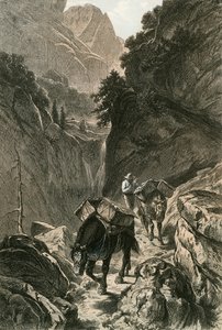 Pakheste, der krydser et bjergpas af Swiss School