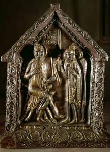 Reliquiekiste af sønnerne af Sankt Sigismund, 12.-13. århundrede (guld og sølv) af Swiss School