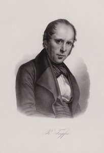 Rodolphe Topffer, schweizisk lærer og kunstner (gravering) af Swiss School