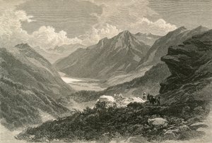 Scene i Poschiavo-dalen, det sydlige Grisons af Swiss School