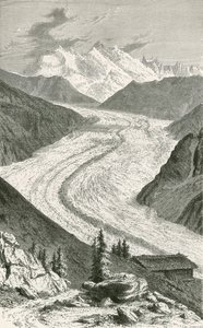 Gorner-gletsjeren og Monte Rosa af Swiss School