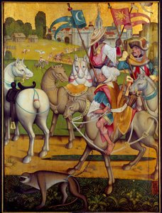 The Riding of the Magi Kings Maleri af den schweiziske skole. 1460 ca. Dijon, Museum of Fine Arts af Swiss School