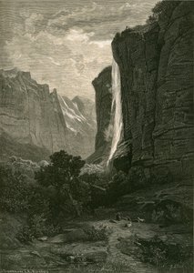 Staubbach, i Lauterbrunnen-dalen af Swiss School