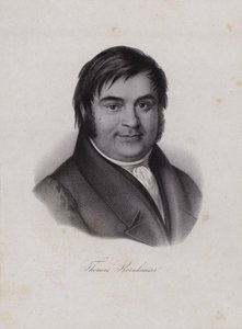 Thomas Bornhauser, schweizisk teolog (gravering) af Swiss School