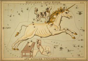 Monoceros, Canis Minor og Atelier Typographique, Illustration fra 