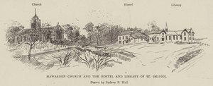 Hawarden Church og Hostel and Library of St Deiniol af Sydney Prior Hall