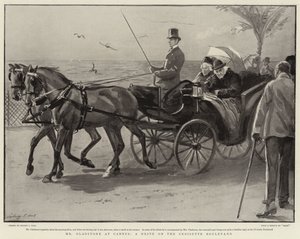 Mr Gladstone i Cannes, en køretur på Croisette Boulevard af Sydney Prior Hall