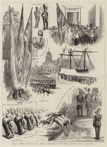 Prins Albert Victor ved den årlige inspektion af Royal Hospital School, Greenwich af Sydney Prior Hall