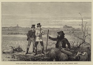 Rom, engelske tigre i udlandet, en skitse ved den romerske jagts sidste møde af Sydney Prior Hall