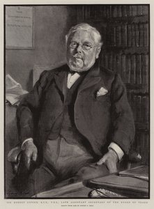 Sir Robert Giffen, KCB, FRS, afdøde assisterende sekretær for Board of Trade af Sydney Prior Hall