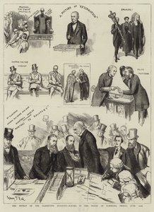 Gladstone-ministeriets nederlag, scener i Underhuset, fredag den 12. juni af Sydney Prior Hall