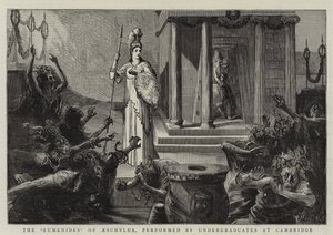 The Eumenides of Aeschylus, udført af studerende ved Cambridge af Sydney Prior Hall