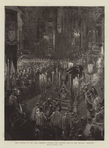 Begravelsen af den afdøde kardinal Manning, Requiem-messen i Oratoriet, Brompton af Sydney Prior Hall