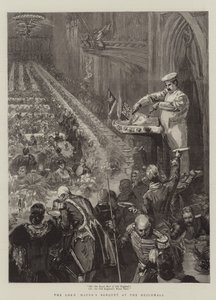 Overborgmesterens banket i Guildhall af Sydney Prior Hall