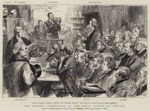 Parnell-kommissionen ved Royal Courts of Justice af Sydney Prior Hall