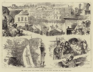 The Royal Entry into London, hvad vi så fra Hestevagtens tag af Sydney Prior Hall