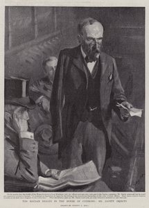Debatten om Soudan i Underhuset, hr. Davitt gør indsigelse af Sydney Prior Hall