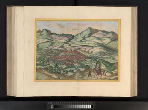 Udsigt over byen Málaga Málaga (titel på objekt) af Symon Novelanus (possibly)