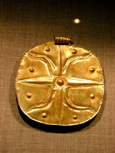 Palæstinensisk-syrisk vedhæng fra Kanaan, ca. 1750 f.Kr. (guld)