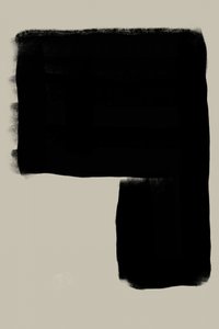 Abstrakt sort form af THE MIUUS STUDIO