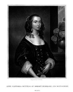 Lady Anne Clifford, grevinde af Dorset, Pembroke og Montgomery, 1825.