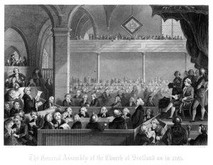 Generalforsamlingen for Church of Scotland som i 1783.