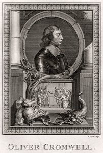 Oliver Cromwell, 1775 af T. Cook