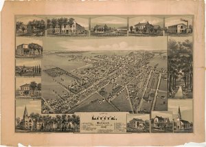 Udsigt over Lititz og Warwick, Lancaster County, Pa.: 1887 af T. M. Fowler