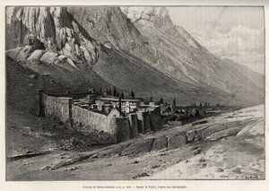 Klosteret St. Catherine, Egypten. Taylors gravering for at illustrere historien "" Voyage dans l