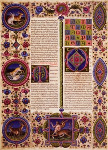 Incipit fra Zefanias Bog, fra bind II af Bible of Borso d