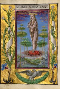 Mary Magdalene Borne Aloft af Taddeo Crivelli