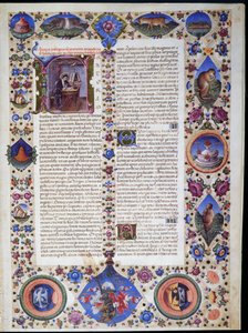 Prolog, fra første bind af Bible of Borso d