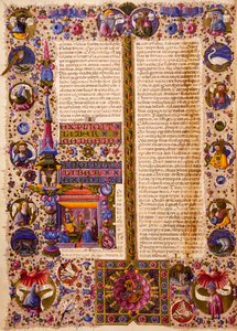 Anden Mosebog, fra bind I af Bible of Borso d