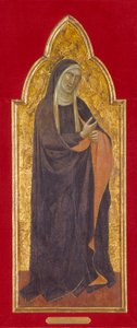 Mourning Virgin (tempera og guld på træ) af Taddeo Gaddi