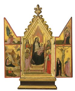 Triptykon (tempera på guldbundpanel)